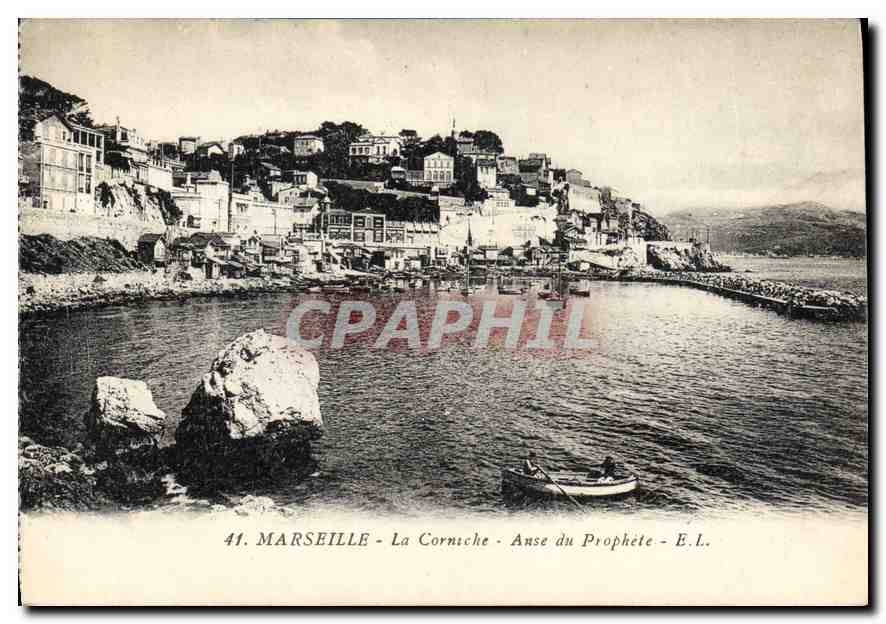 CPA Marseille la Corniche Anse du Prophete