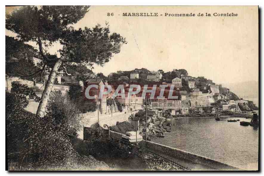 CPA Marseille Promenade de la Corniche