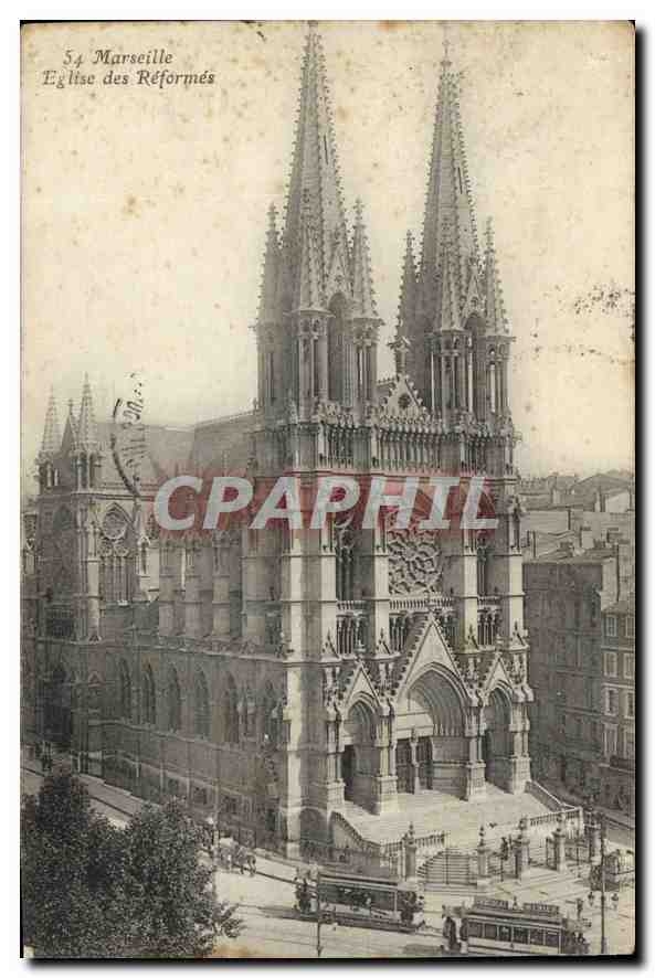 CPA Marseille Eglise des Reformes