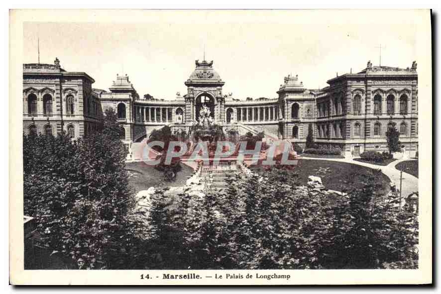 CPA Marseille Le Palais de Longchamp