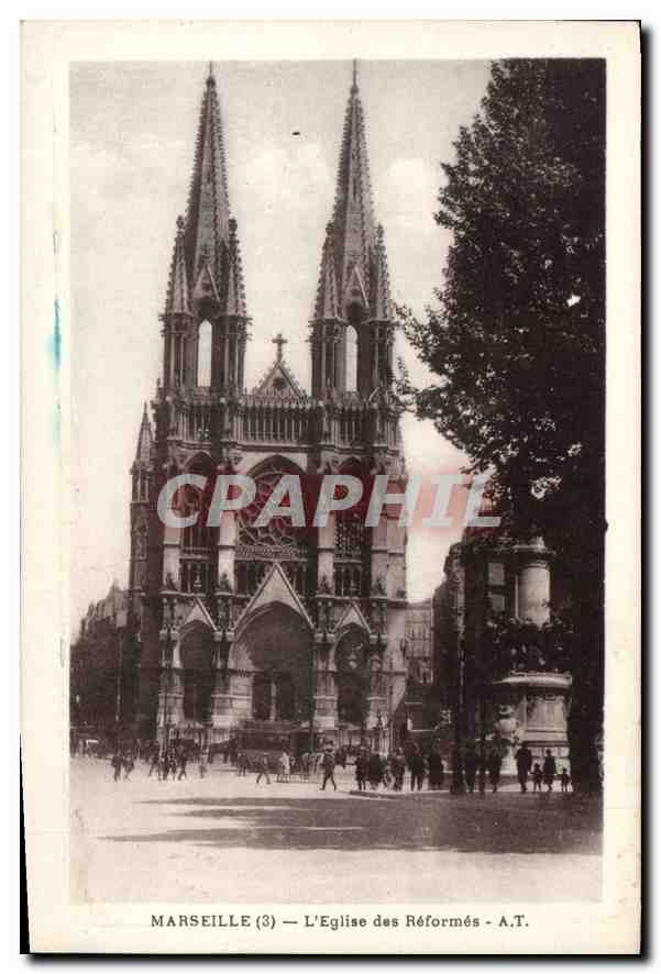 CPA Marseille L'Eglise des Reformes