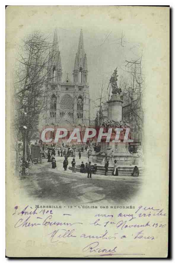 CPA Marseille L'Eglise de Reformes