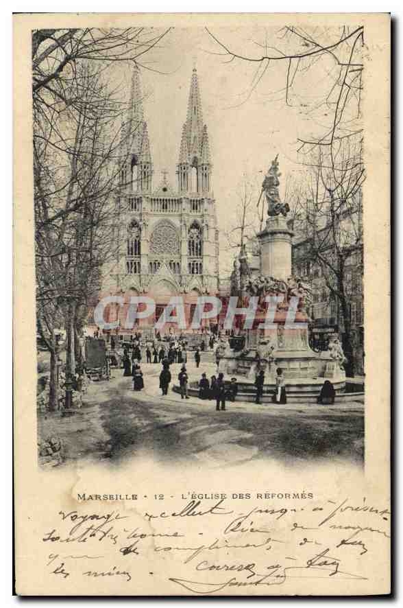 CPA Marseille L'Eglise de Reformes