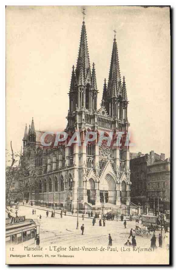 CPA Marseille L'Eglise Saint Vincent de Paul (Les Reformes)