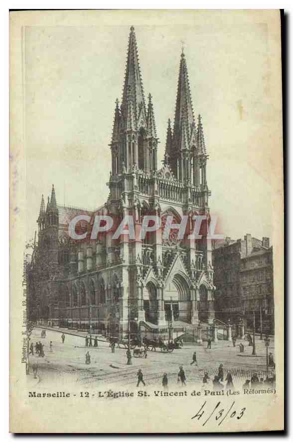 CPA Marseille L'Eglise St Vincent de Paul (Les Reformes)