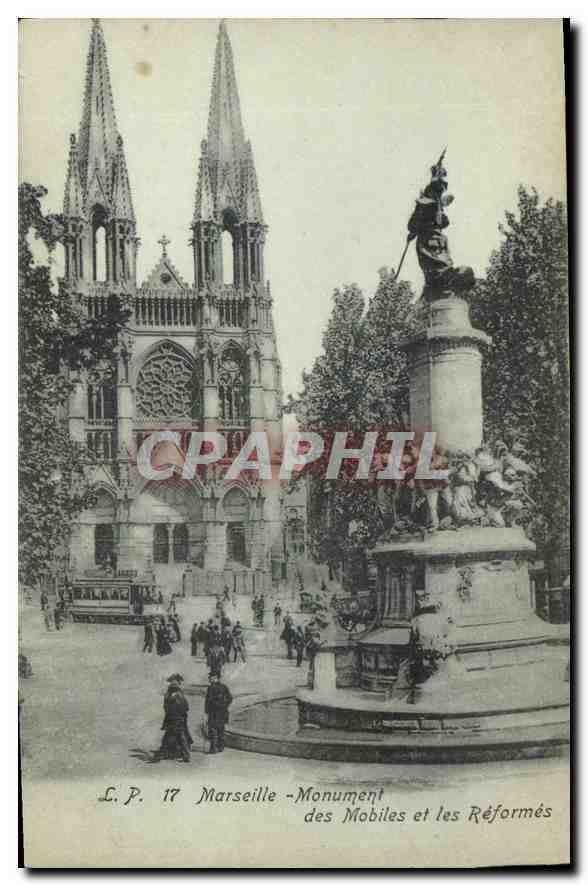 CPA Marseille Monument des Mobiles et les Reformes