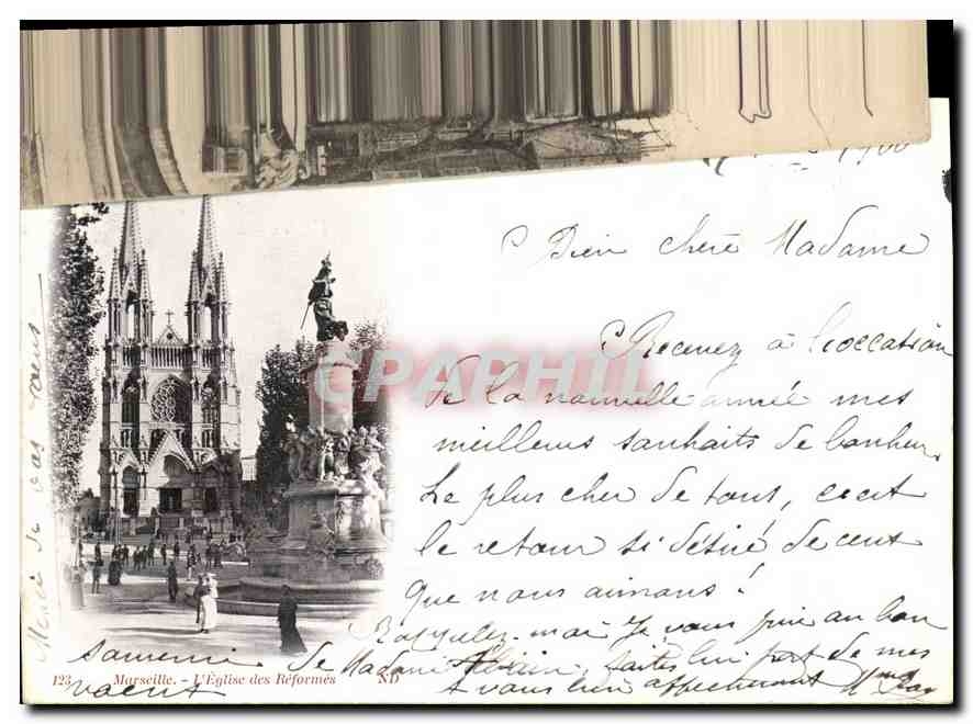 CPA Marseille Eglise des Reformes