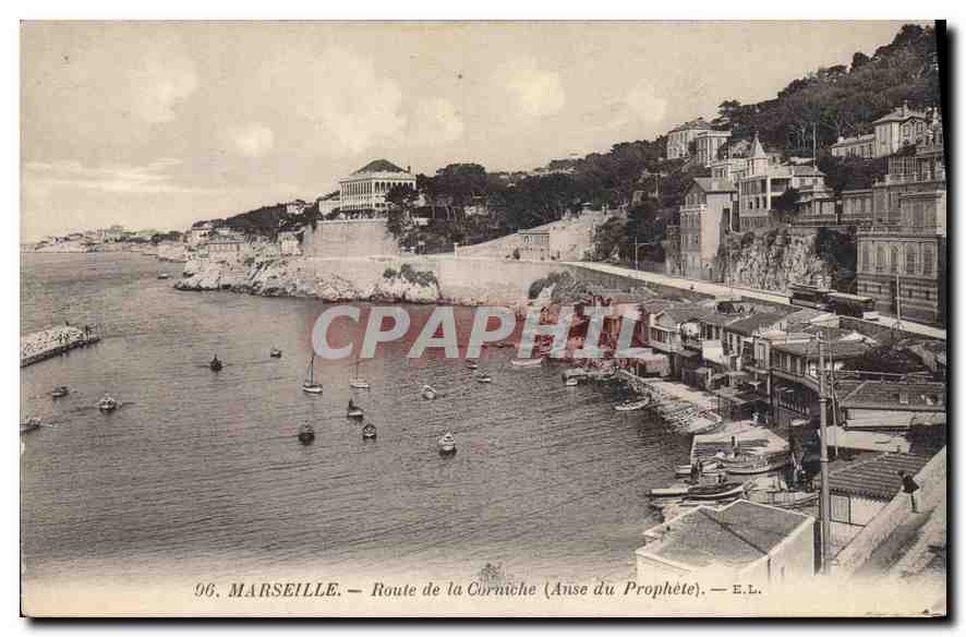 CPA Marseille Route de la Corniche (Anse du Prophete)