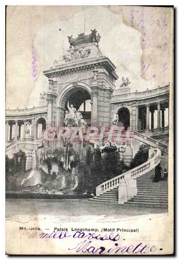 CPA  Marseille Palais Longchamp (Motif Principal)