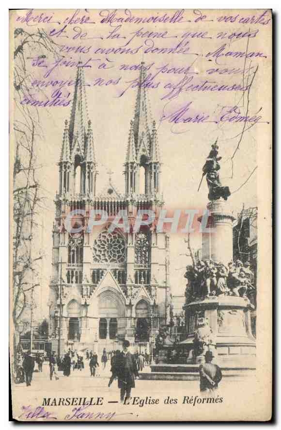 CPA Marseille L'Eglise des Reformes