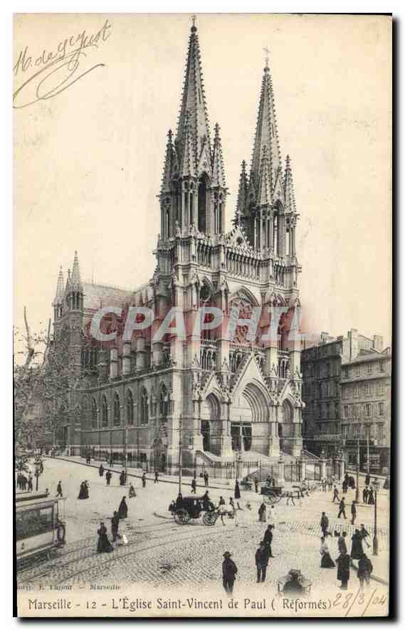 CPA Marseille L'Eglise Saint Vincent de Paul (Reformes)