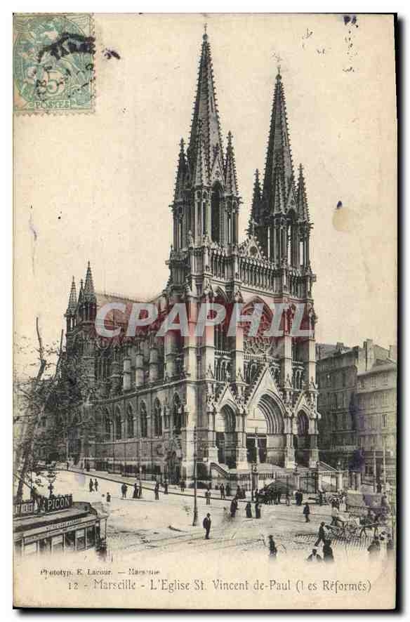CPA Marseille Eglise St Vincent de Paul (Les Reformes)
