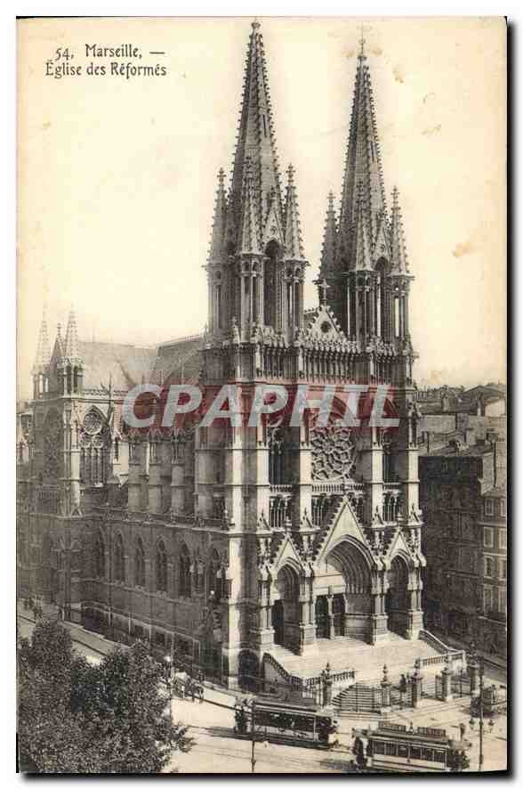 CPA Marseille Eglise des Reformes