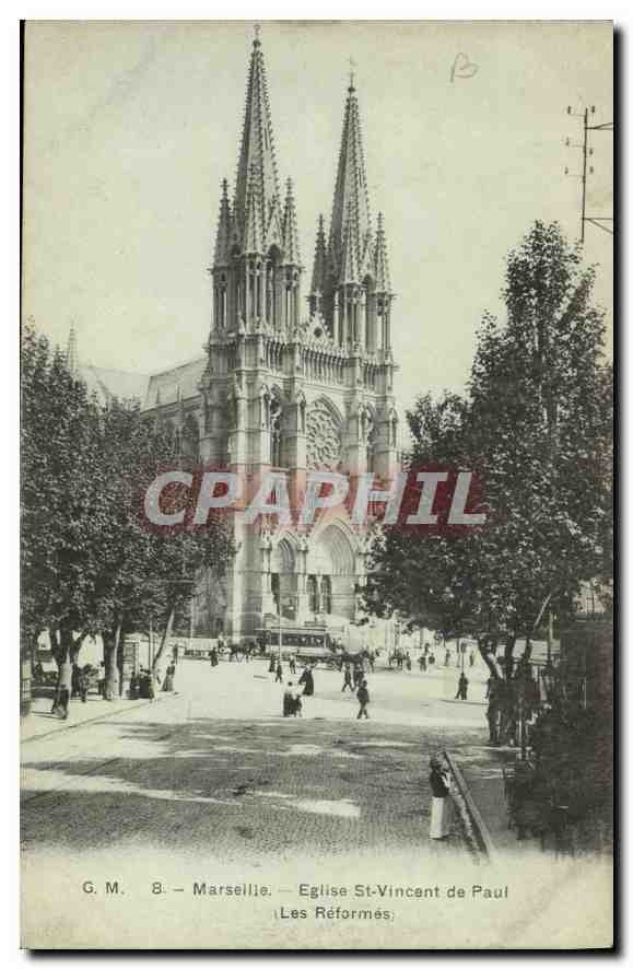 CPA Marseille Eglise St Vincent de Paul (Les Reformes)
