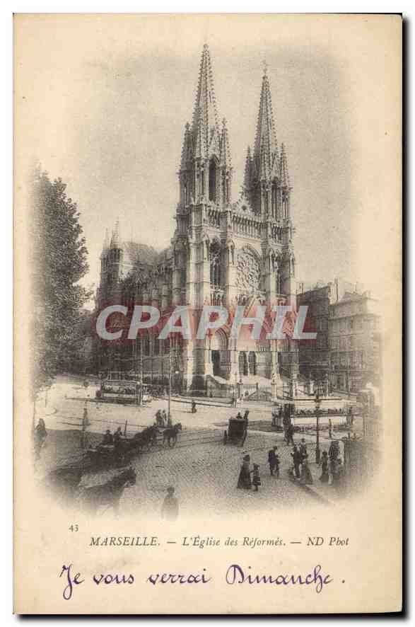 CPA Marseille Eglise des Reformes