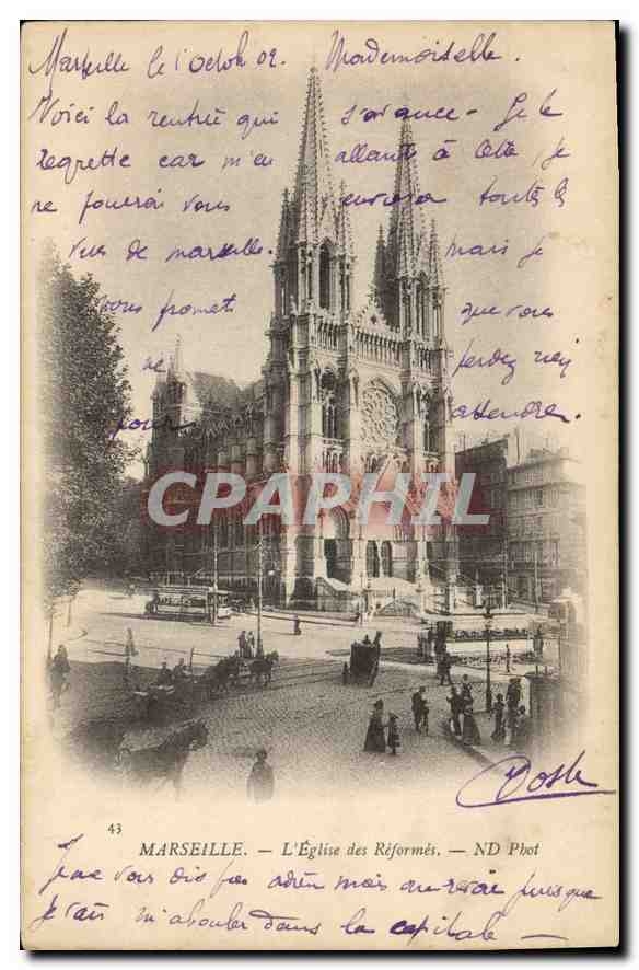 CPA Marseille Eglise des Reformes