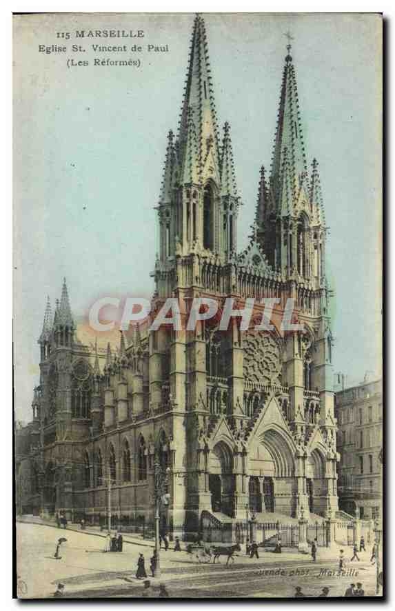 CPA Marseille Eglise St Vincent de Paul (Les Reformes)