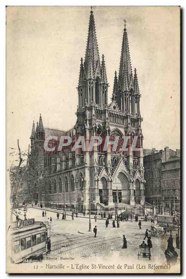 CPA Marseille Eglise St Vincent de Paul (Les Reformes)