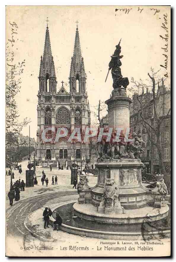 CPA Marseille Les Reformes le Monument des Mobiles