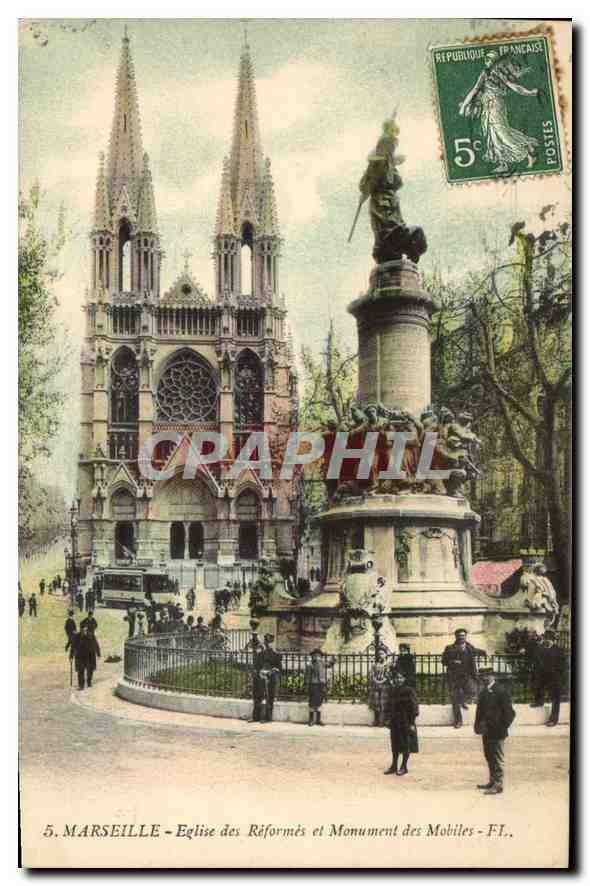 CPA Marseille L'Eglise des Reformes