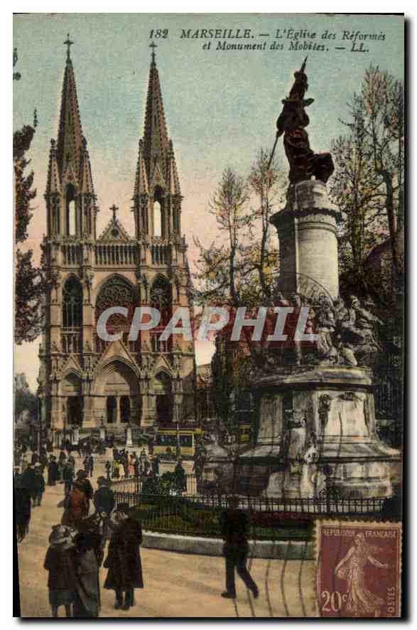 CPA Marseille Eglise des Reformes