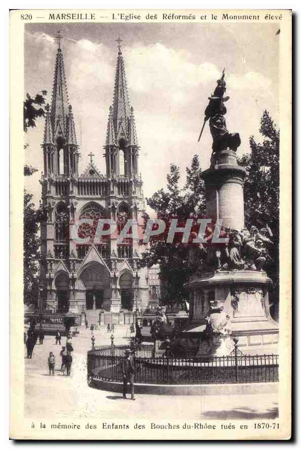 CPA Marseille Eglise des Reformes
