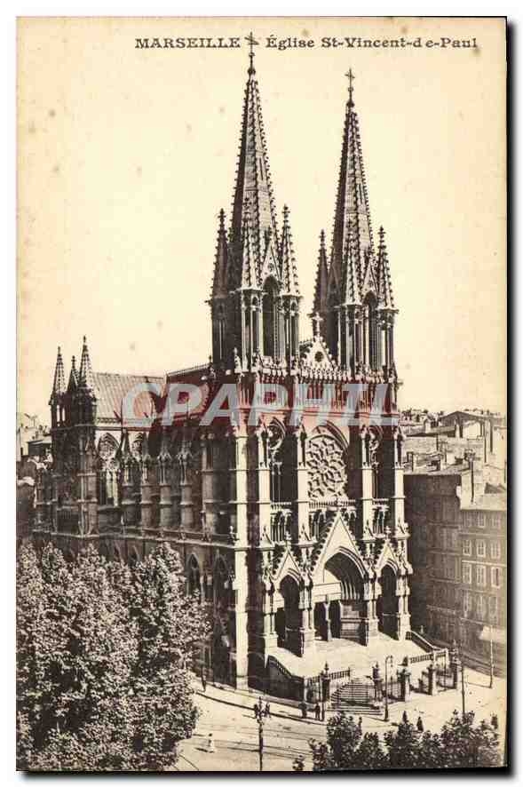 CPA Marseille Eglise St Vincent de Paul (Les Reformes)