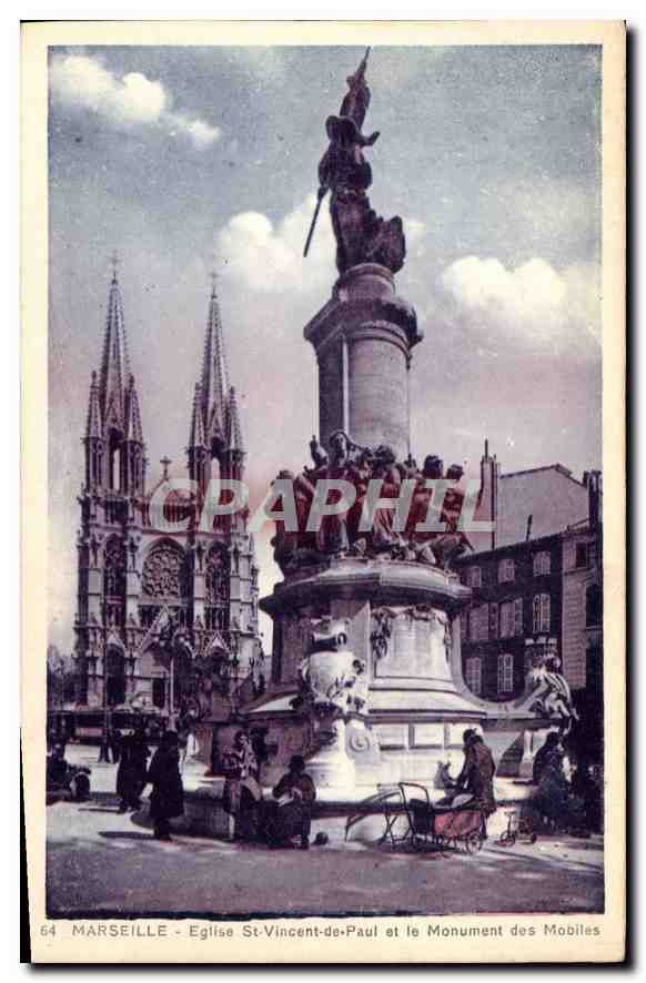 CPA Marseille Eglise St Vincent de Paul (Les Reformes)