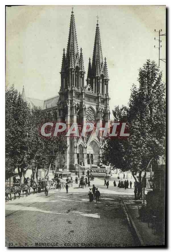 CPA Marseille Eglise St Vincent