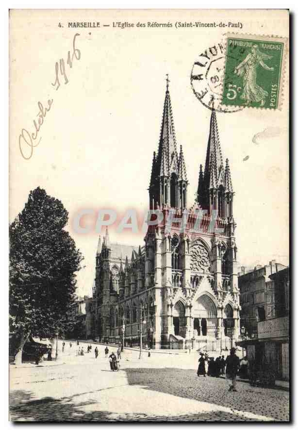 CPA Marseille Eglise des Reformes