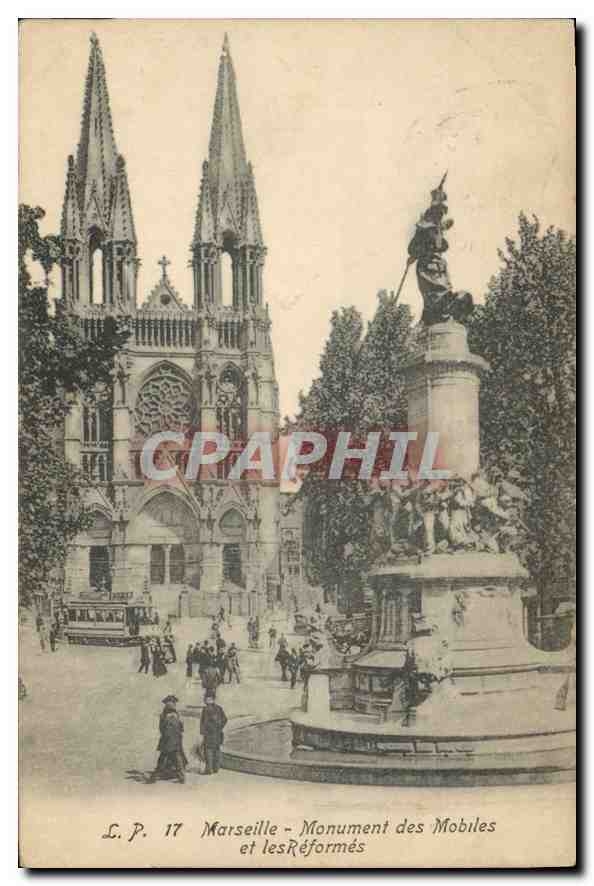 CPA Marseille Monument des Mobiles et les Reformes