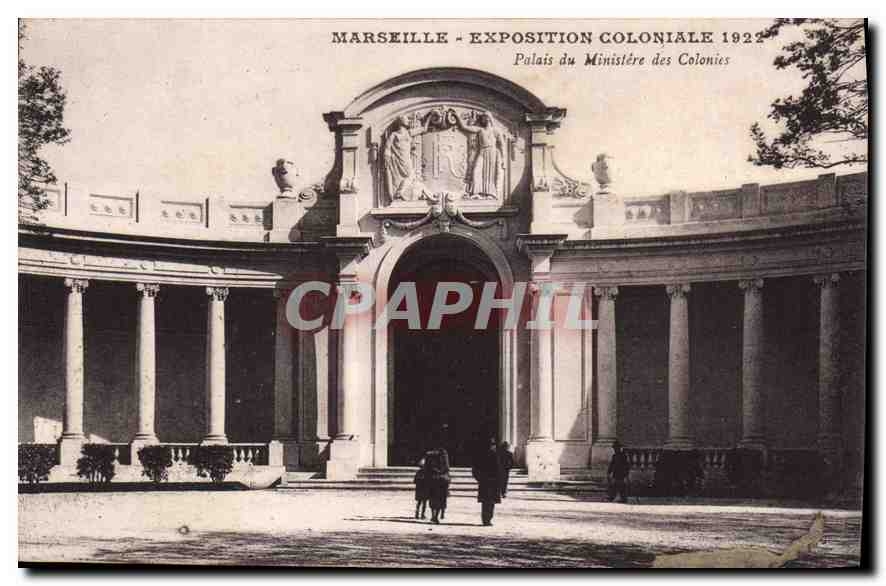 CPA Marseille Exposition Coloniale 1922 Palais du Ministere des Colonies