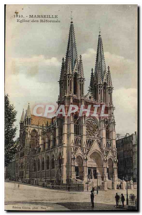 CPA Marseille Eglise des Reformes