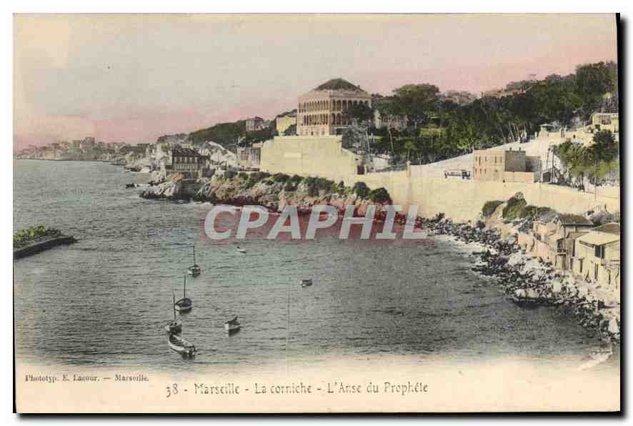 CPA Marseille La Corniche L'Anse du Prophete