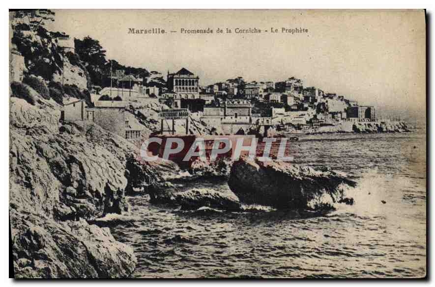 CPA Marseille Promenade de la Corniche La Prophete