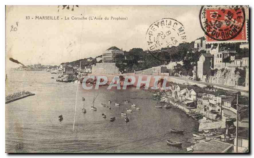 CPA Marseille La Corniche (L'Anse du Prophete)