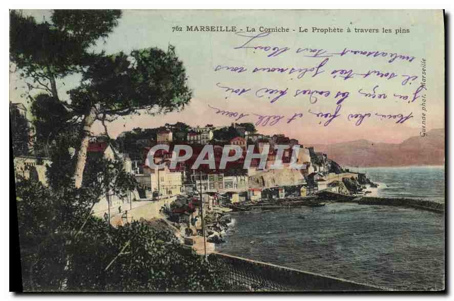 CPA Marseille La Corniche Le Prophete a Travers les pins