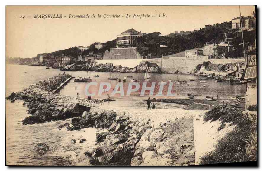 CPA Marseille Promenade de la Corniche Le Prophete