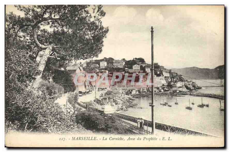 CPA Marseille La Corniche Anse du Prophete