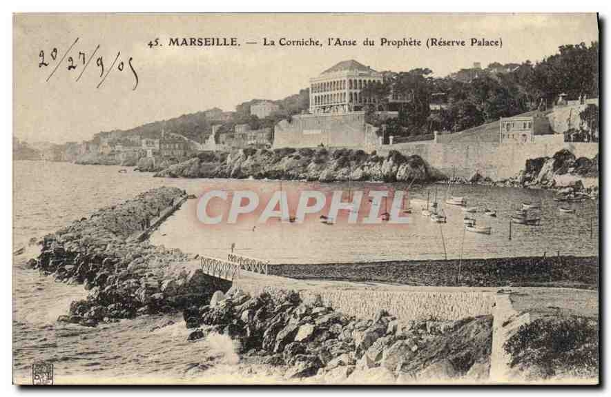 CPA Marseille La Corniche l'Anse du Prophete (Reserve Palace)