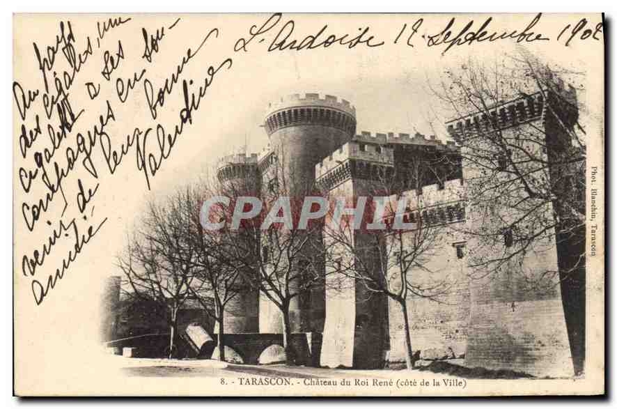 CPA Tarascon Chateau du Roi Rene (cote de la Ville)