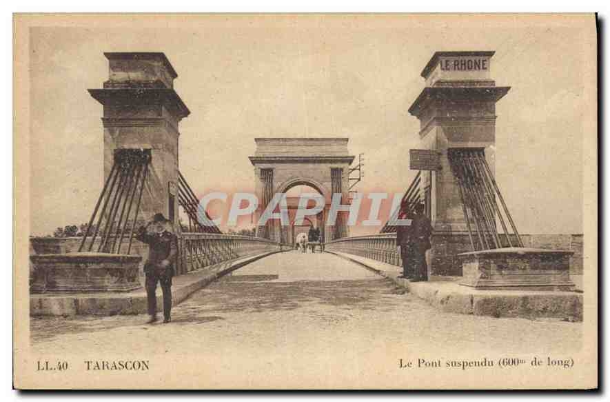 CPA Tarascon Le Pont suspendu