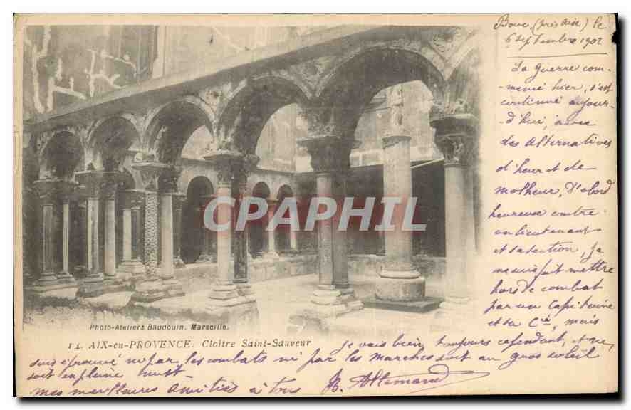 CPA Aix en Provence Cloitre Saint Souvenir