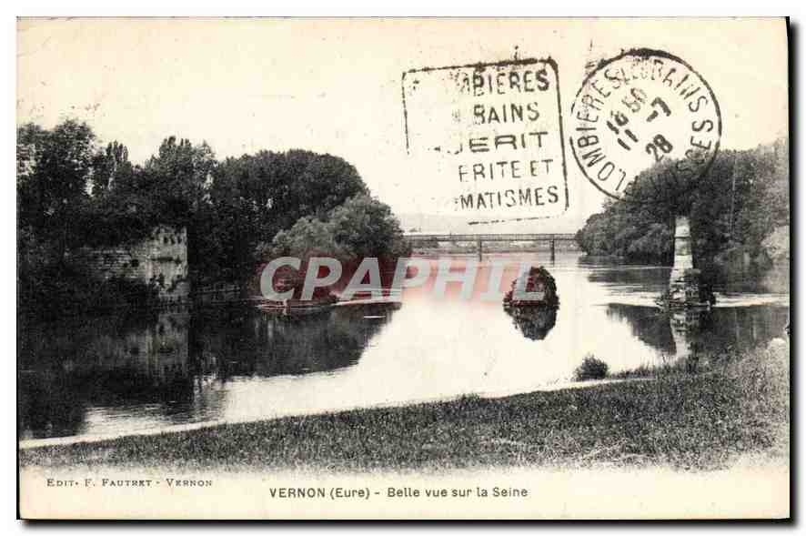 CPA Vernon (Eure) Belle vue sur la Seine