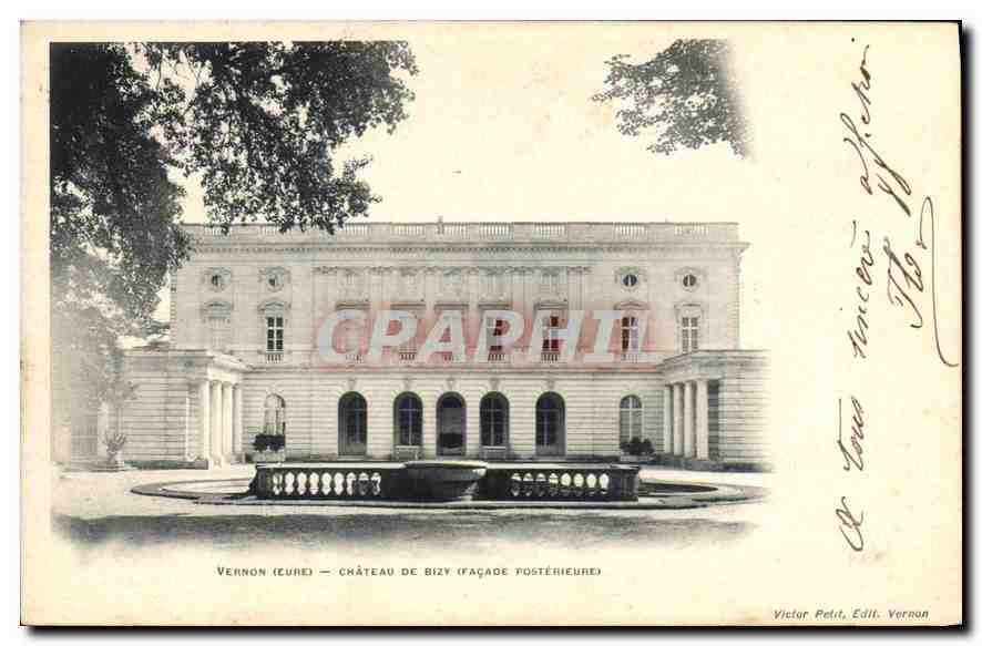 CPA Vernon (Eure) Chateau de Bizy (Facade Posterieure)