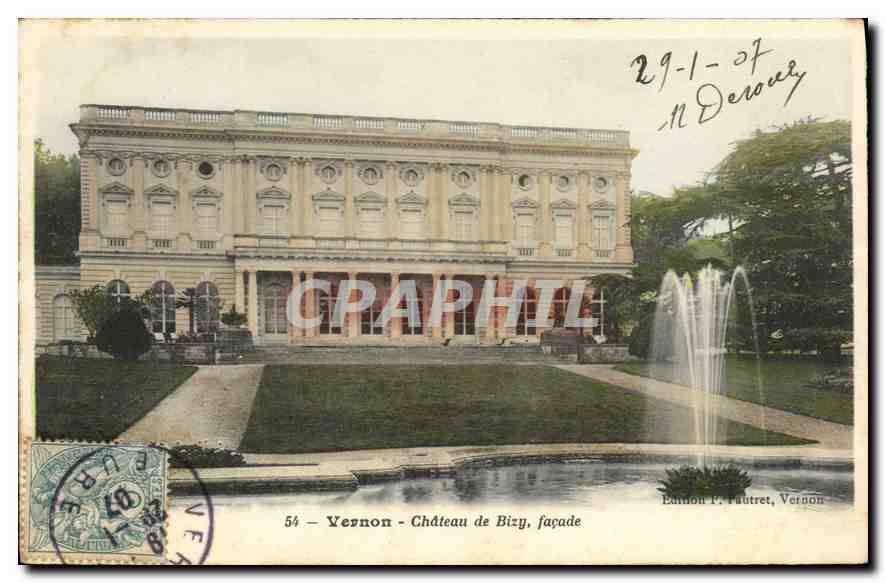 CPA Vernon (Eure) Chateau de Bizy Facade