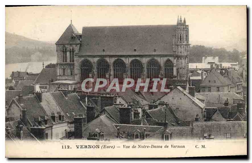 CPA Vernon (Eure) Vue de Notre Dame de Vernon