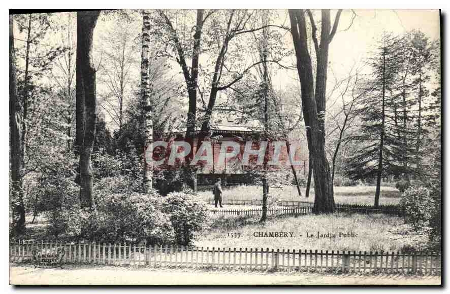 CPA Chambery (Savoie) Le Jardin Public