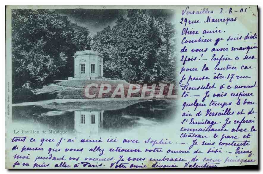 CPA Versailles Le Pavillon de Musique