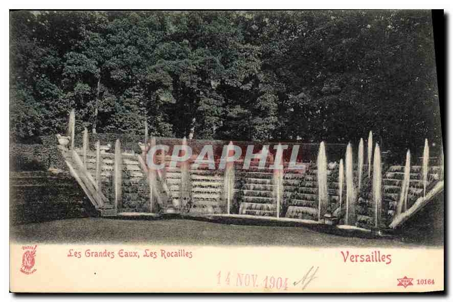CPA Versailles Les Grandes Eaux Les Rocailles